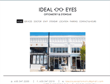 Tablet Screenshot of idealeyesoptometry.com